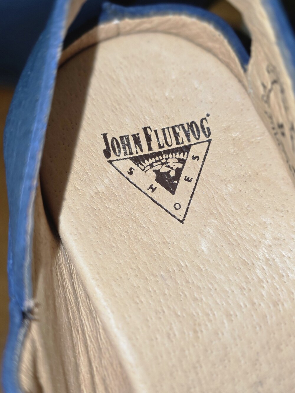 John Fluevog Guide Fluid Klimt Blue Prepare Mary Jane Shoes 8 w/ Box & Shoe bag - Picture 12 of 16